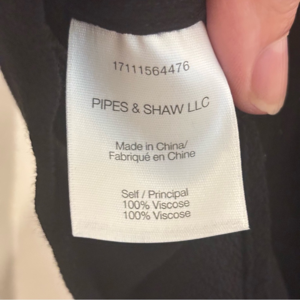 Veronica Beard Eva Tie Neck Lace Accent Blouse in Black Size 4 - Picture 12 of 13